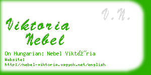 viktoria nebel business card